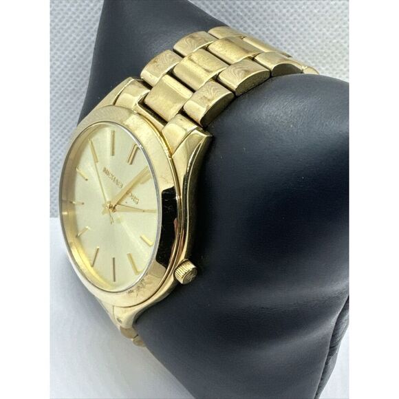 Michael Kors Slim Runway MK3179 Women's Gold Tone Analog Dial Wrist Watch JNA650 - Picture 2 of 11